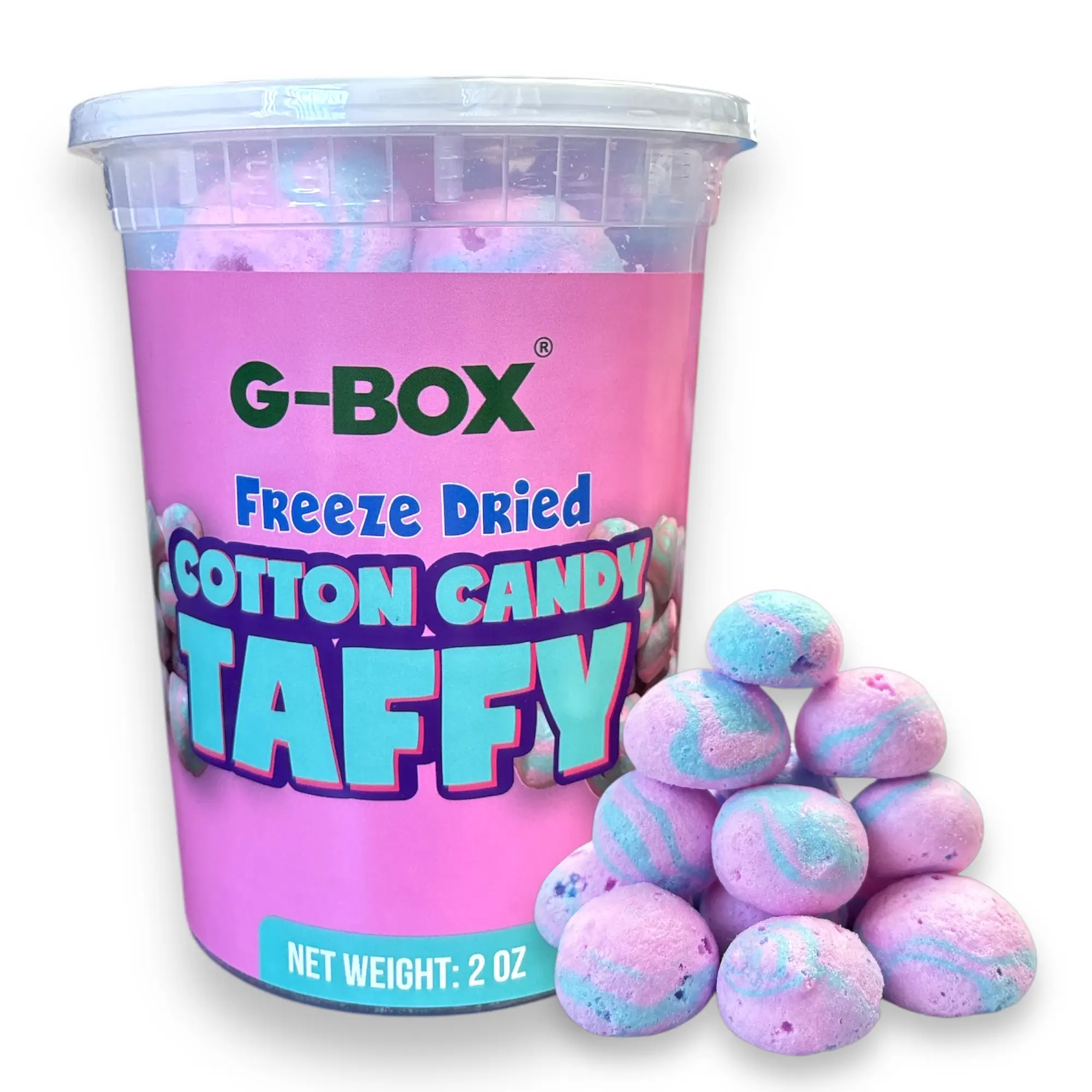 G-BOX Freeze Dried Taffy Puff Candy | Freeze Dried Candy| Crunchy, TikTok Trend Items, Featuring Old School Candy Vibes, Perfect for Fans of Freeze Dr