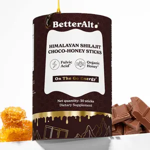 BetterAlt GOLD+ Choco Shilajit Honey Sticks | Lab-Tested for Purity | 85 Minerals & Fulvic Acid for Energy & Stamina | 30 Packs | Dietary Supplement BetterAlt GOLD+ Choco Shilajit Honey Sticks | Lab-Tested for Purity | 85 Minerals & Fulvic Acid for Energy & Stamina | 30 Packs | Dietary Supplement