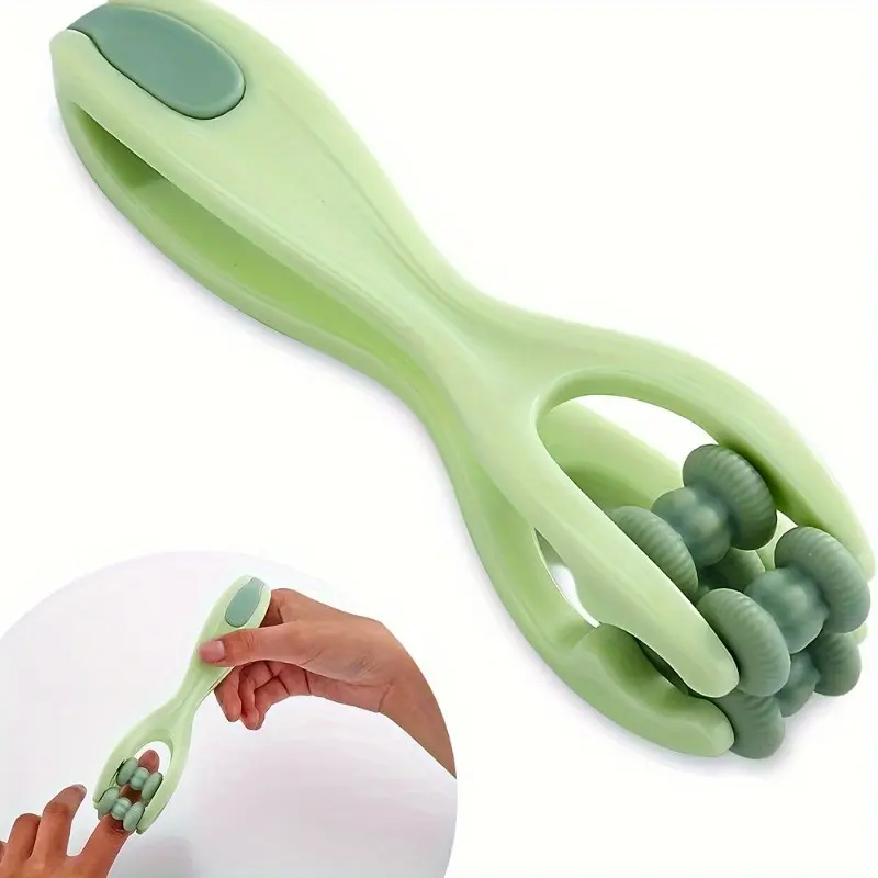 Silicone Massage Roller for Hands, Palm & Wrist - Relief Roller Ideal for Carpal Tunnel, and Trigger Point - Comfortable Finger Massager with Soft Silicone Rollers, Massage Tools for Hand Massage