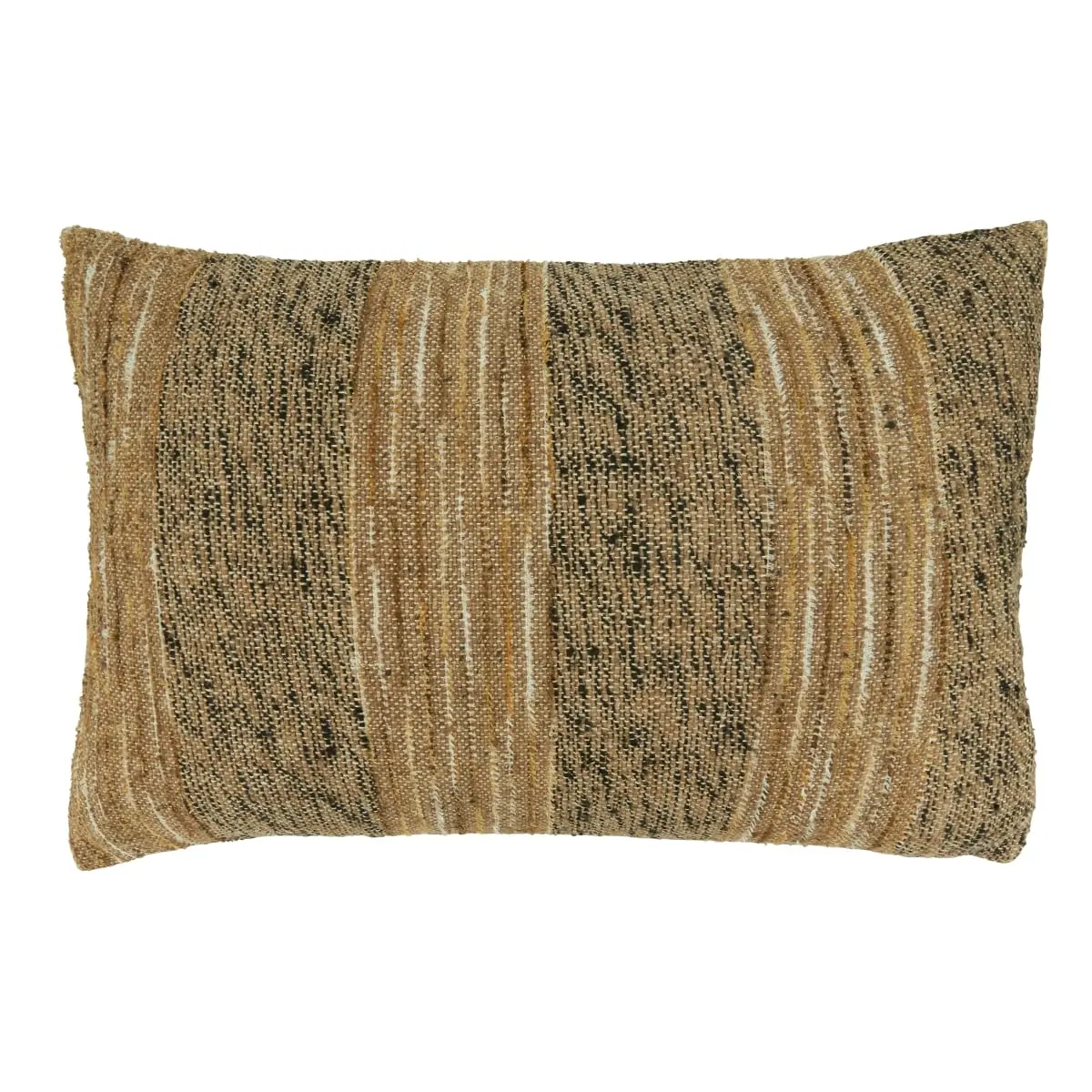 Saro Lifestyle 3215.BR1624BD 20 in. Natural Cotton Down-Filled Striped Square Throw Pillow, Brown, Dry Clean Only, Welcoming Feel