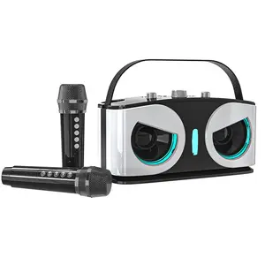 Owl 20w Powerful Wireless Bluetooth-compatible Speaker with Dual Mics, Portable HiFi Sound, Outdoor Home Party Karaoke Bass Box Gift