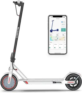 MAXSHOT Electric Scooter Adults & Big Kids, 350W Powerful Motor, Top Speed 19MPH, 21Miles Range, 8.5"/14" Tires Folding Commuter Escooter with Dual Suspension for Commuting, APP Control