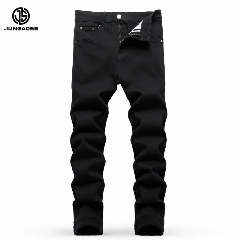 JUNBAOSS Men's Slim Fit Stretch Jeans Colored Skinny Jeans for Men, Distressed Straight Leg Casual Fashion Comfort Flex Waist Denim Pants, Menswear Classic Street Style Cotton Fabric Jean Natural Hipster Personalized Stylish Streetwear Jeans #SohoChic