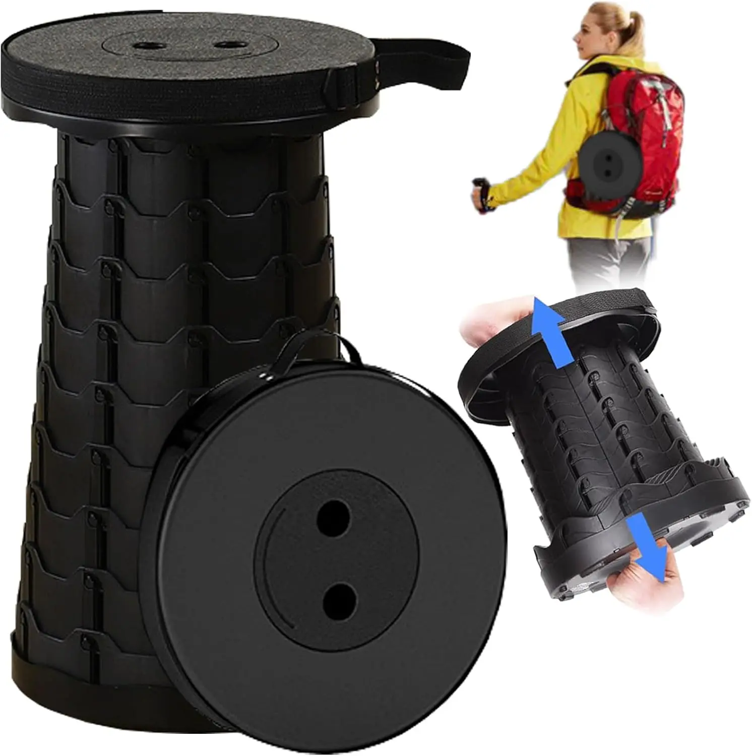 Upgraded Foldable Stool Thickened, Portable Collapsible Stool ...