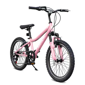 [Bellemave]20 Inch Mountain Bike, 7-Speed Adult Dual-Suspension Mountain Bicycle with Sturdy Steel Frame, Excellent Twist Shifting, Dual Handbrake & Adjustable Seat for Men Women