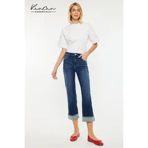 KANCAN - Irma Essentials High Rise Cropped Straight Jeans