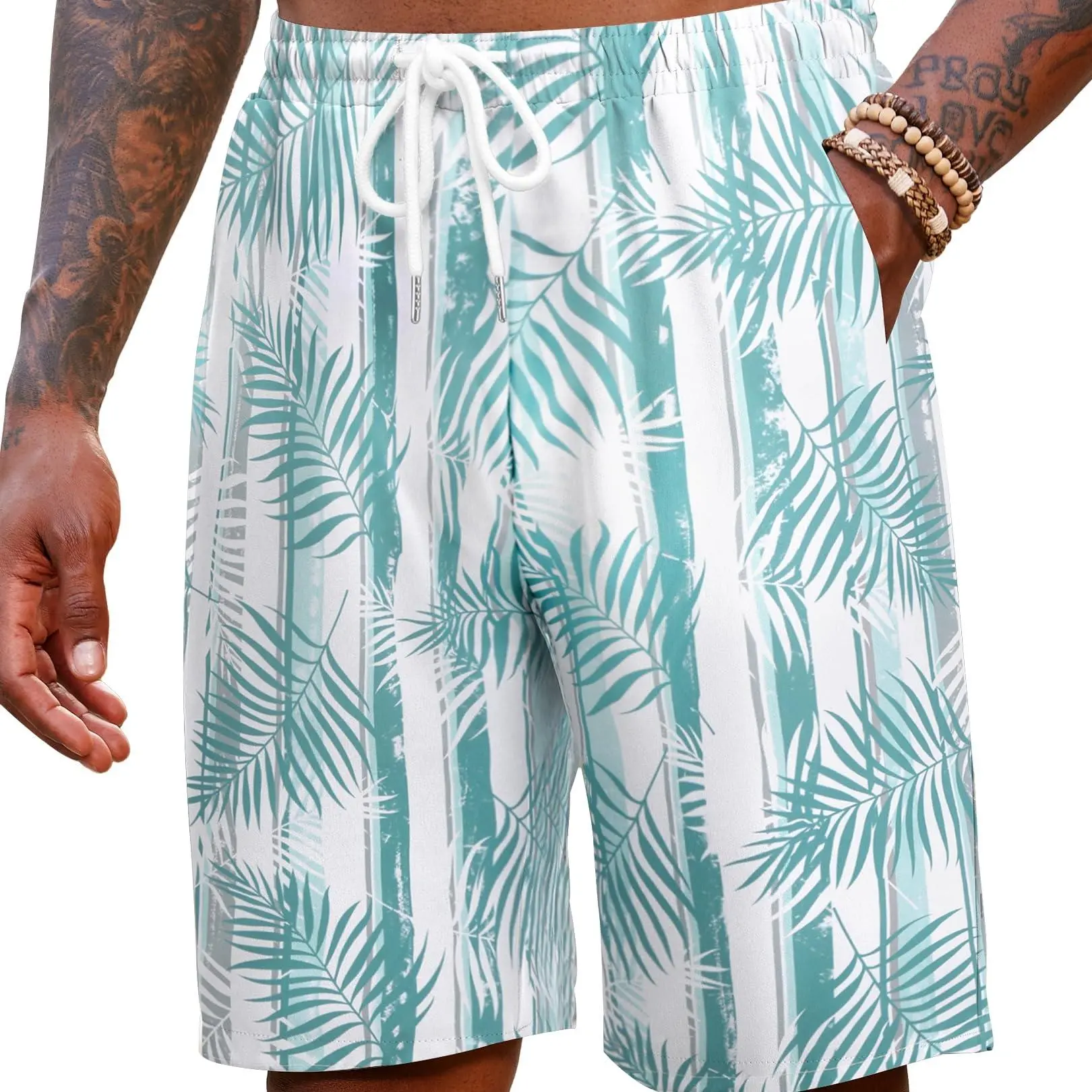 White&green Palm Tree