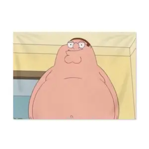 Peter Griffin Album Cover Tapestry 30x40 Inch Funny Tapestries Durable Man Cave Wall Flag for College Dorm Room Decor Outdoor Party Banner Tree Design