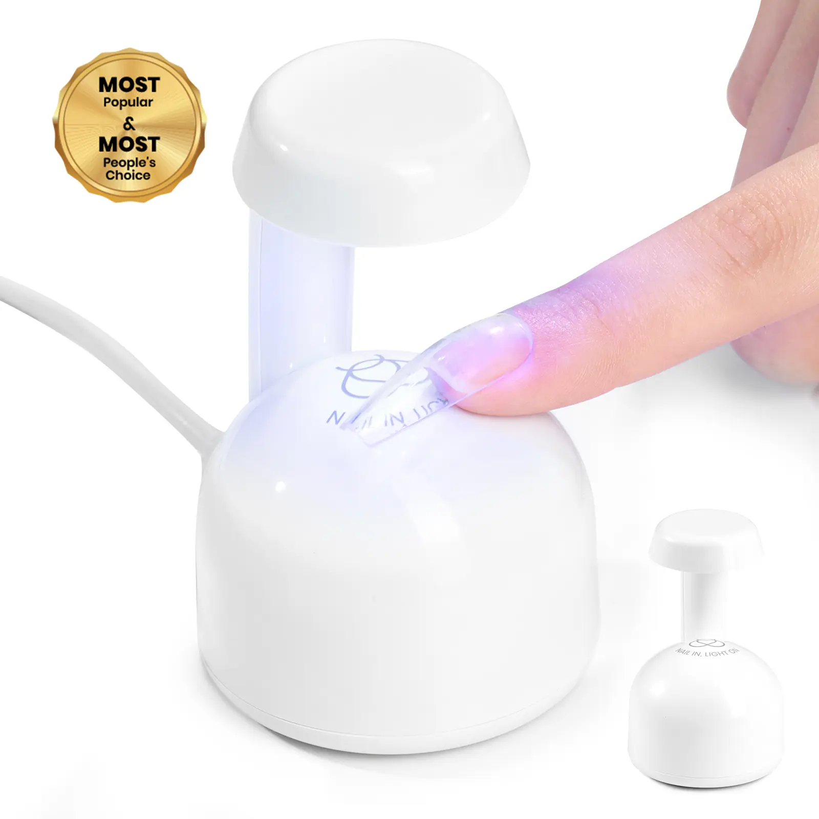 Beetles Mini UV Light for Gel Nails Flash Curing Innovative with Smart Sensor for Easy and Fast Extension System, Portable Manicure UV LED Light for Gel Nail Polish DIY Nail Art