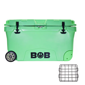 BOB THE COOLER CO 75QT "The BFF" Leak-Proof Hard Cooler with Heavy Duty Handle - Fits 117 12oz Cans for the Beach, Camping, Tailgating, Sports, & More