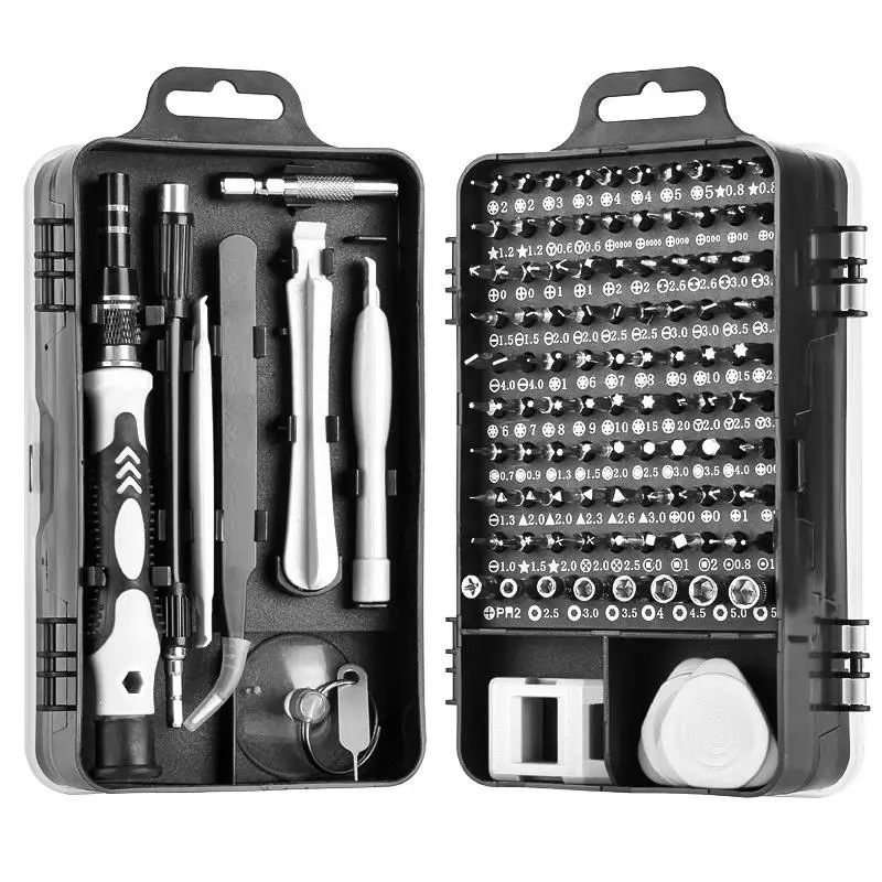115 In 1 Multifunctional Precision Screwdriver Set, 1 Set DIY Electronics Repair Tools Kit, Screwdriver Bits Kit for Watch Mobile Phone Laptop Repair,