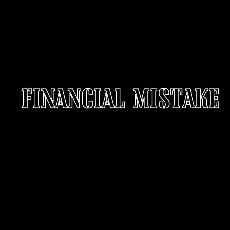 Financial mistake decal