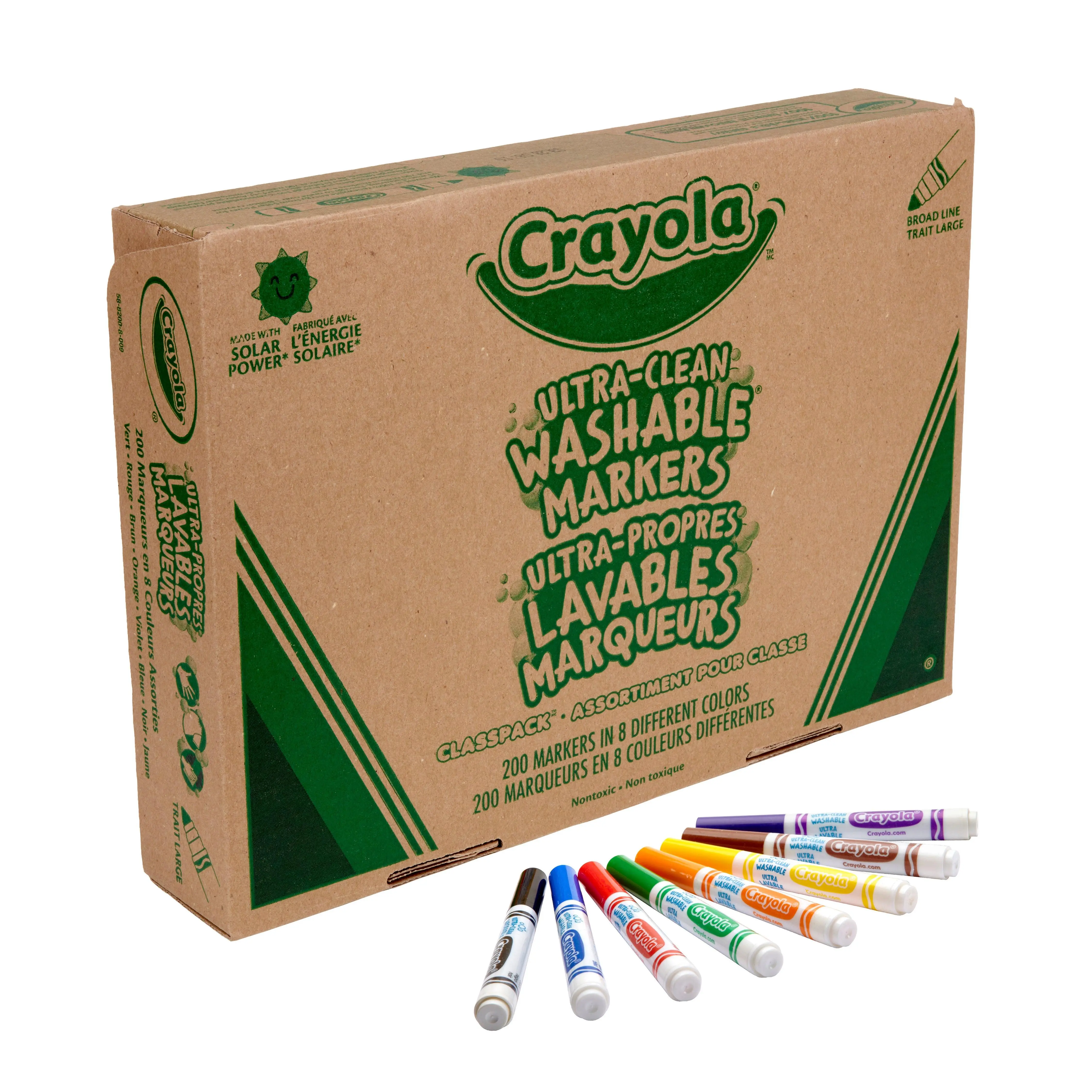 Crayola® Ultra Clean Washable Markers Classpack (Broad Line)