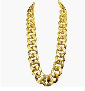 Big Chunky Plastic Hip Hop Chain Necklace 32" Party Jewelry for Bold Statement Urban Look Lightweight Friendly Material 80s Party Hip Hop Fashion