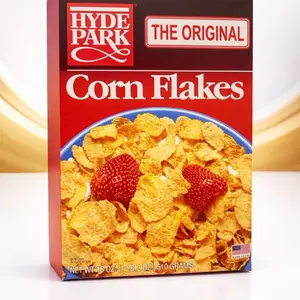Hyde Park Corn Flakes - Classic Breakfast Cereal for Everyday Enjoyment - 18 oz Box - Perfect with Milk - Simple & Easy Snack