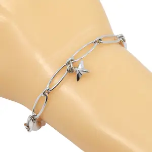 Pre-owned Tiffany & Co. Sterling Silver 925 (Ag925) Small Leather Goods Icon Charm Silver925 Bracelet