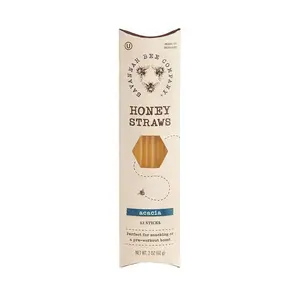 Savannah Bee Company Honey Straws - Pure and All Natural Premium Acacia Honey Sticks Made in the USA - Healthy Snacks for Kids and Adults - High Energy - Gluten Free and Kosher Certified - Pack of 12