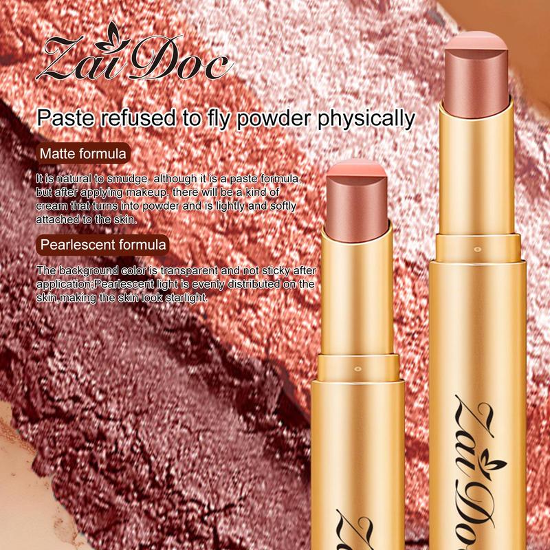 3-in-1 Easy Eyeshadow Stick for Beginners,SmudgeProof in Seconds, One-Stroke Application,Creamy Shimmer Trio Eyeshadow Stick Waterproof Longwear Liquid Eyeliner Color Changing Lip Oil Trio Waterproof Shiny Diamond Eyeshadow