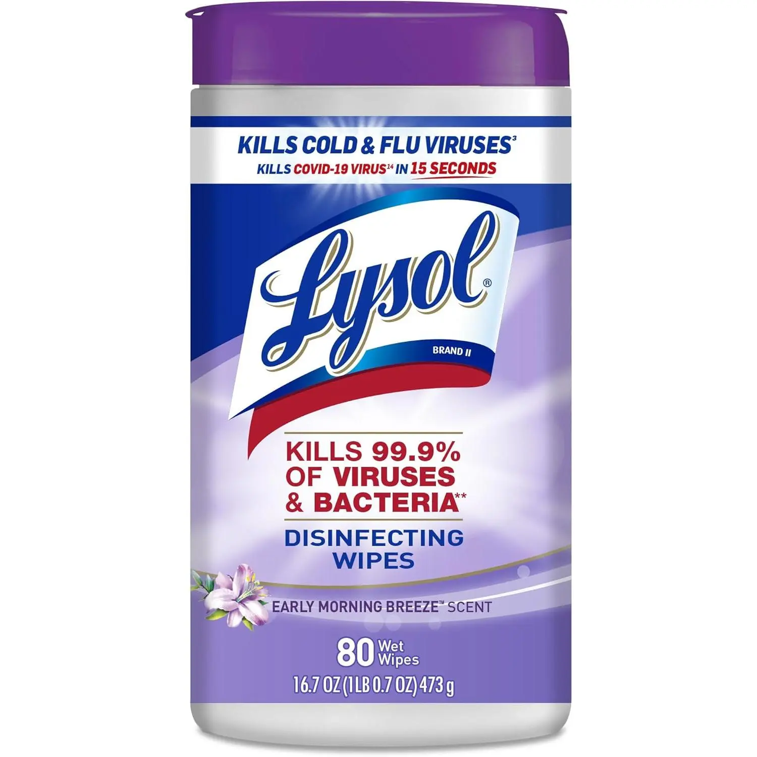 Multi-Surface Disinfectant Wipes, Cleaning Wipes for Home and Office, Fresh Scent, 80 Count (Pack of 1) Toilet Household