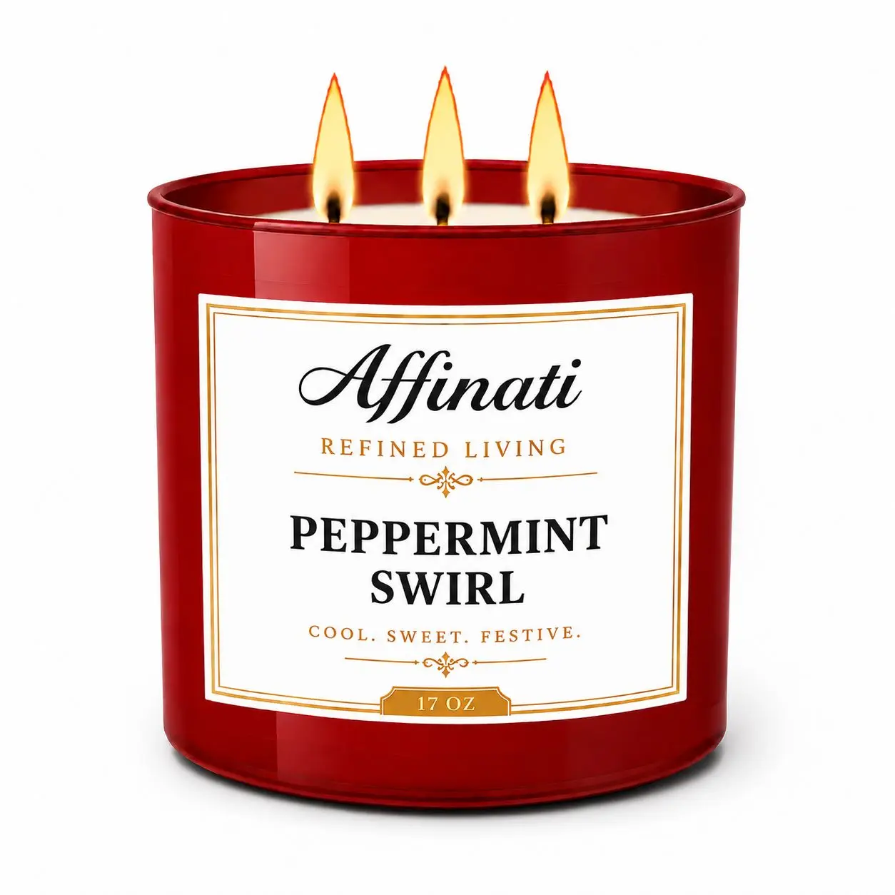 Peppermint Swirl 3-Wick Candle