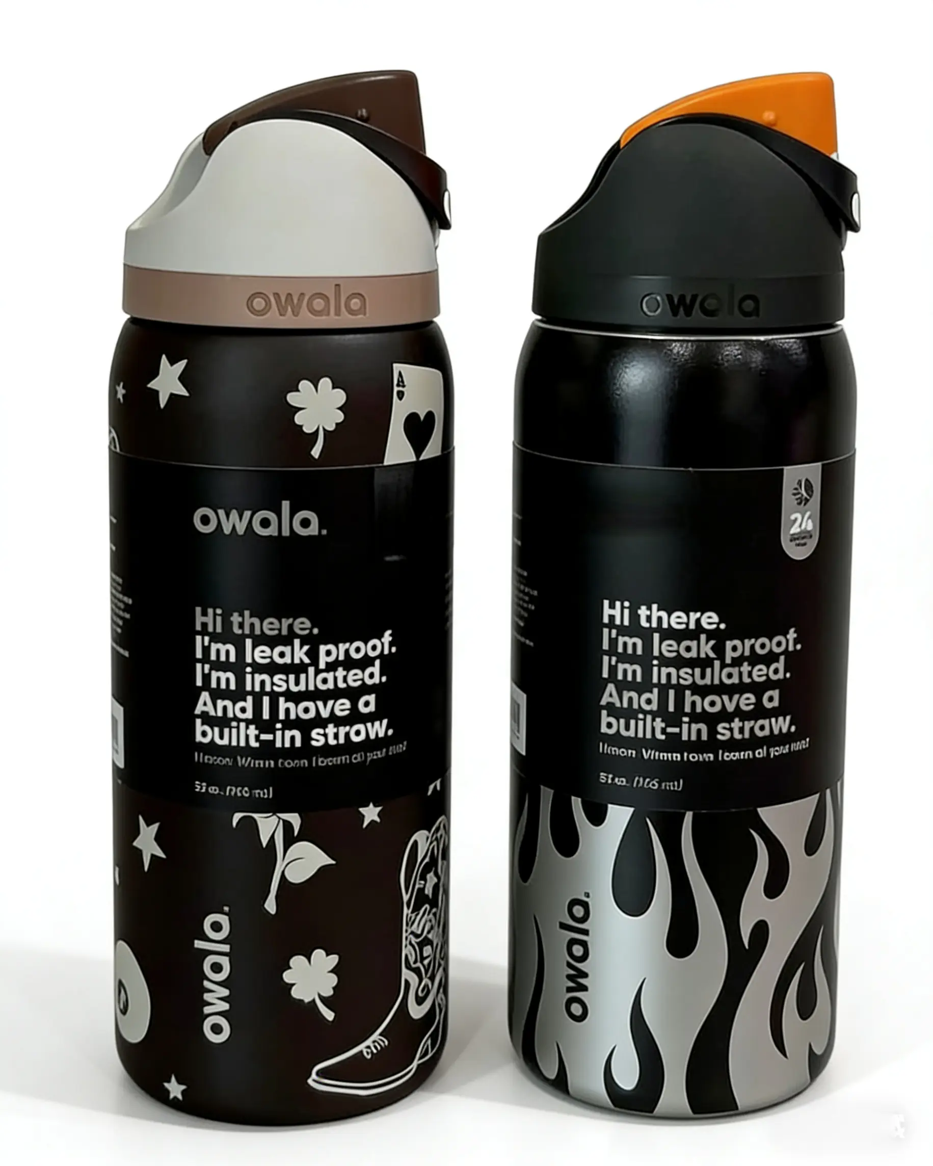 Owala 32 oz Stainless Steel Tumbler - Large Capacity Vacuum Flask Water Bottle, Kitchenware Drinkware for Iced Tea, Birthday Gifting, Ice Cold Coffee, Water Bottles