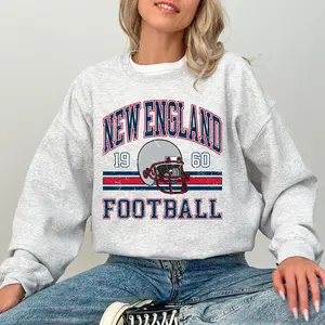 New England Football Vintage Sweatshirt, New England Crewneck Sweater, Sport Fan Shirt