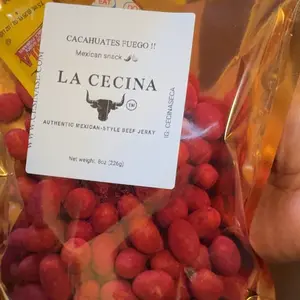 Spicy Fuego Cacahuates 8oz Crunchy Japanese Peanuts Spicy Seasoning Snack for Chili Lovers 1lb Protein Rich Snack Golden Style Coated