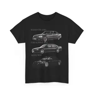 Vintage German Car Mercedes-Benz Audi BMW Graphic T-shirt