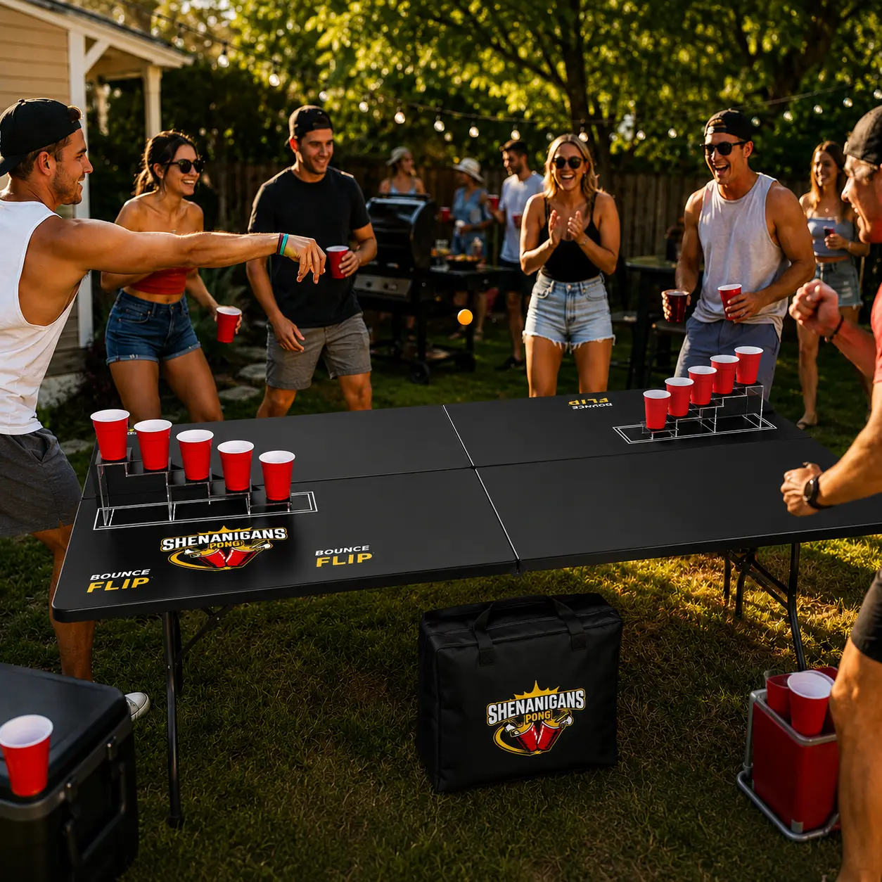 Shenanigans Pong, the fast-paced party game