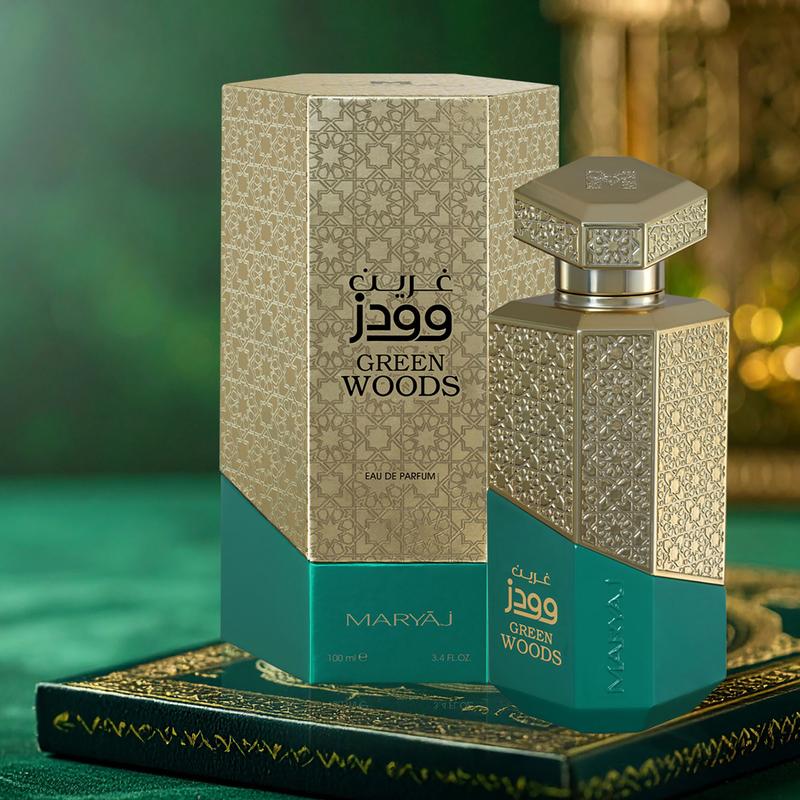 Maryaj Green Wood - Long Lasting Perfume for Men and Women - Cologne for Men and Women - Spicy, Floral, Amber Fragrances - Eau de Parfum - 3.4 oz
