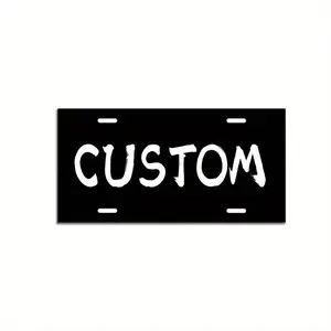 Personalized Aluminum License Plate - Custom Engraved Text & Photo, Vibrant Color Options, Durable 6x12 Inch Rust-Resistant Car Bumper Decor for Vehicles, Home, Cafe, Car Decorations mothersdaygift