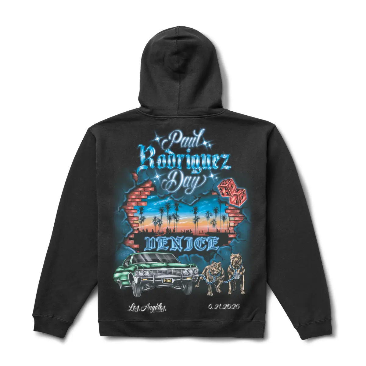 Men's Streetwear Graphic Hoodie, 100% Cotton Pullover Sweatshirt with a Relaxed Boxy Fit and Screen Print, Tops, Sweatshirts