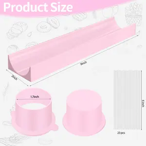 Round Cake Pop Mold with 9-Inch Tray, 3D Printed Cake Pop Cutter and Pusher, Baking Molds for Home Baking, Birthday Parties, Wedding Desserts