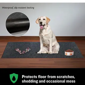 FlashDry Dog Crate Mat Liner - Soft & Absorbent, Waterproof, Durable, Non-Slip, 29”x36' - Ideal for Pet Crates, Playpens, & Feeding Areas