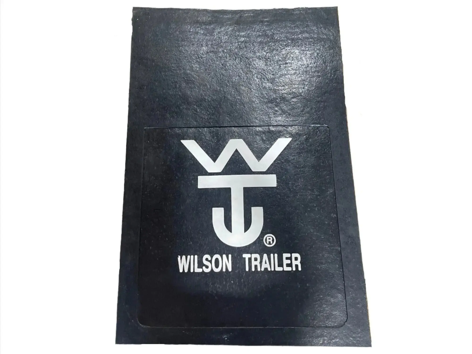 Wilson 36" Trailer Mud Flap — Black Rubber with Wilson Logo