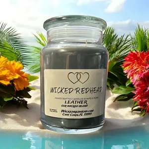 24oz/680.39g Wicked Blend Candle-Leather