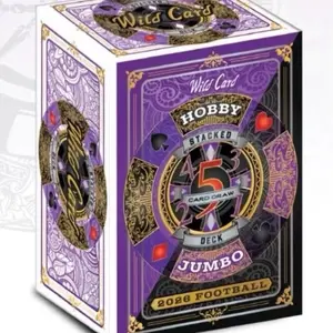 Wild Card 5 Card Draw Stacked Deck Hobby Jumbo 2026 Football