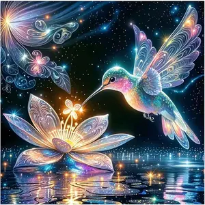 1PCS Hummingbird Diamond Painting Kits for Adults Kids 5D DIY Crystal Rhinestone Embroidery Arts Craft Ho