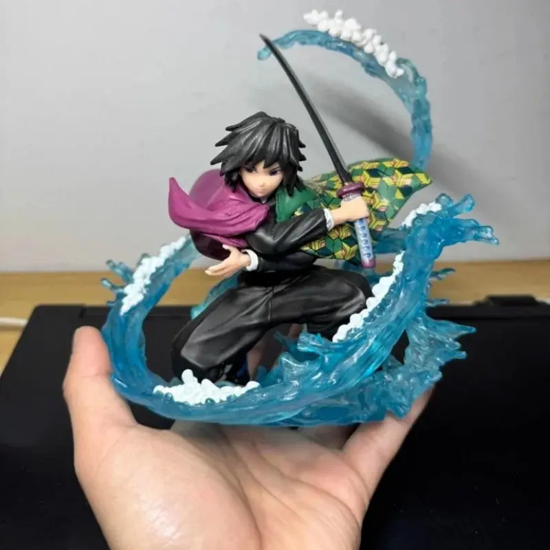 17cm Demonslayer Tomioka Giyuu Pvc Anime Action Figurines Model Desktop Ornament Decor Figurine Statue Collect Birthday Gifts