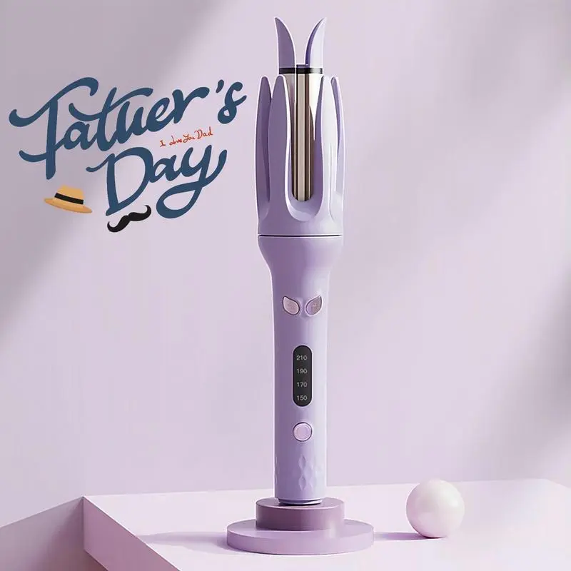 Electric Hair Curler, 4-speed Temperature Control Adjustable Hair Curler, Led Screen Hair Curling Wand, Diffuser Hair Styling Tool, Automatic Curler Cordless Straightener Waver Crimper Wavy Curly Hair Products, Portable Curler, Automatic Curling Iron