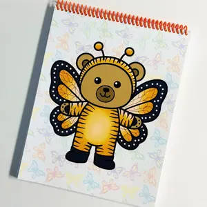 Butterfly Bear Cardstock Notebook Butterfly Bear Cardstock Notebook