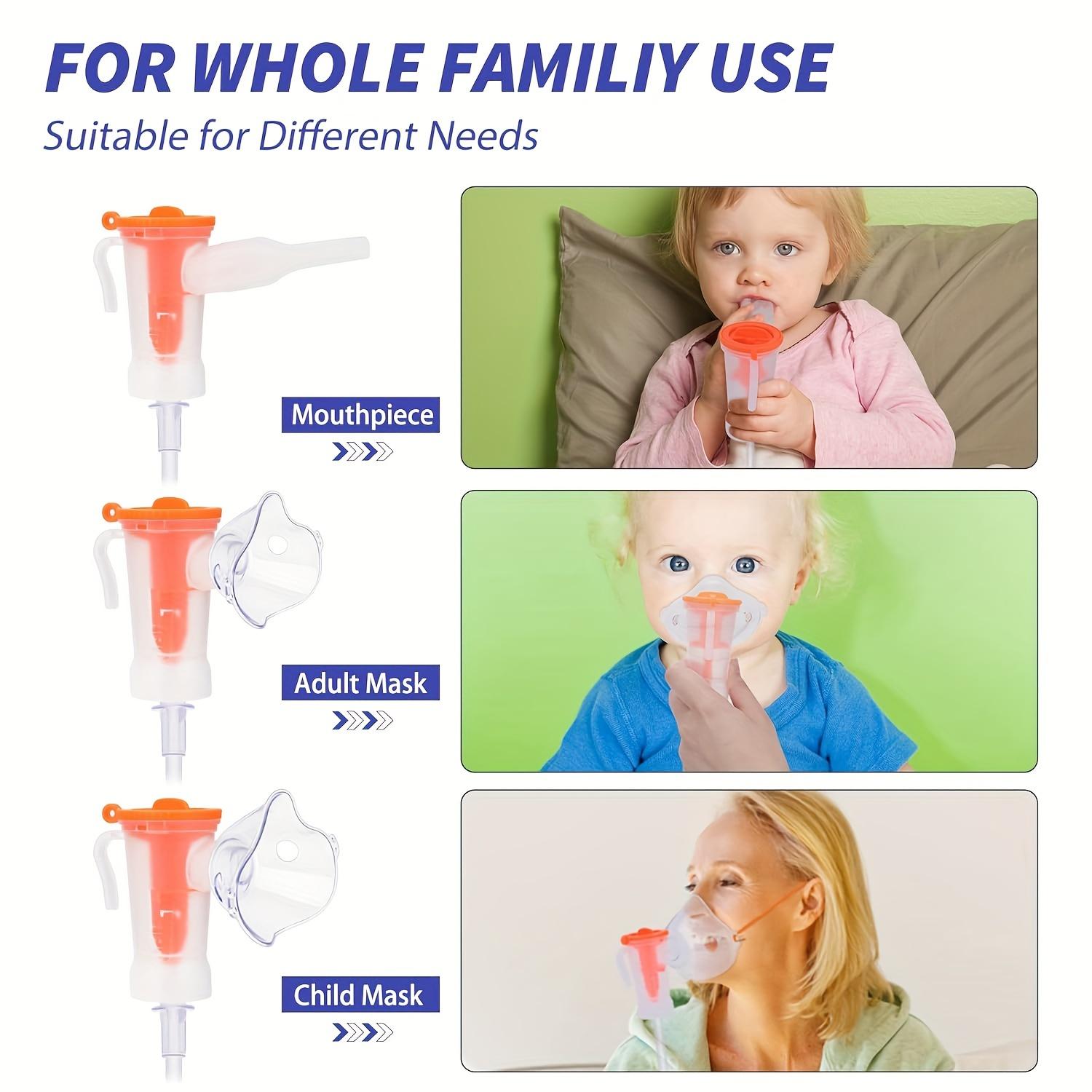 Portable Home Nebulizer for Home Use Silent Operation High-Performance Grade with Strong Mist Travel Storage Kit for Car Replacement Inhalation Tube and Mask Compact Quiet Design Easy Operation