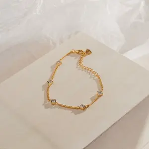 Venus Diamond Station Bracelet by Caitlyn Minimalist
