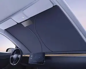Car Interior Vinyl Sunshade for Front Windshield - Easy Installation, Cooling Effect, Versatile Use, Sun Protection for Comfortable Driving