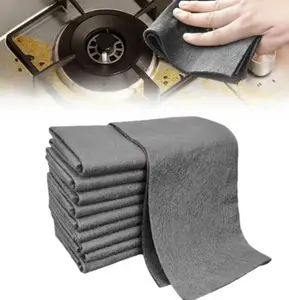 10 Pack Thickened Magic Cleaning Cloth, Streak-Free Microfiber Cloth, Reusable Magic Fiber Towels Rags, Multi-Purpose Miracle Cloths Cleaning Cloths for Kitchen, Glass, Windows, Cars