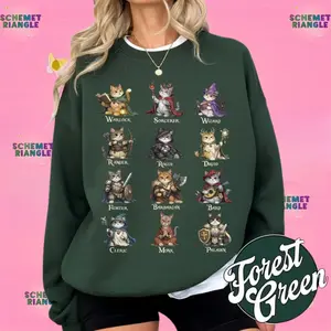 Dungeons And Cats Retro Illustration Shirt, Funny Tabletop RPG Fan Apparel, Cat Lover Gamer Shirt, Fantasy Parody, Dice Gamer Tee