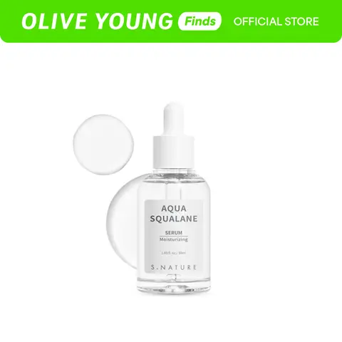 [S.NATURE] Aqua Squalane Moisturizing Serum 1.69 fl oz (50ml) | Deep Hydrating Facial Serum with Niacinamide & Witch Hazel for Pore Tightening, Oil Balance & Glass Skin | Selfcare Gift