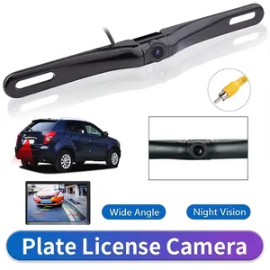 Hidden High-Definition Night Vision Backup Camera, Wide-Angle License Plate Reverse Camera, No Drilling Universal Rear View Mirror