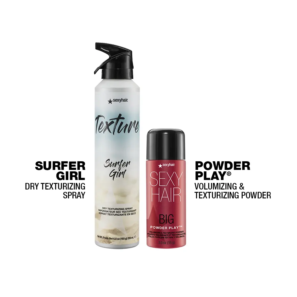SexyHair Texture Surfer Girl Dry Texturizing Spray & Big Powder Play