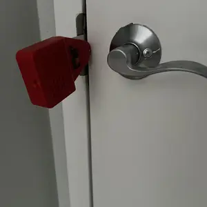 Goldy Lock 2-in-1 Portable Door Lock & Alarm for Home Travel Security Privacy Prevents Unwanted Entry 90 dB Alarm No Tools Required - Doorknob